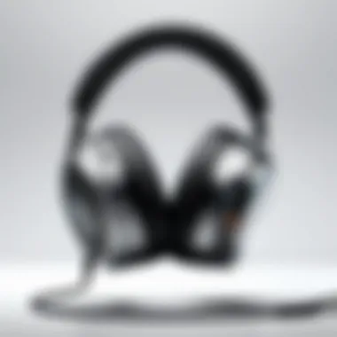 Advanced Noise-Cancellation Technology A close-up view of advanced noise-cancellation technology in headphones