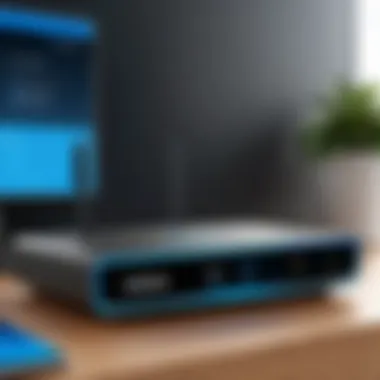 Illustration of Linksys router login screen