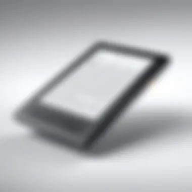 Sleek Design of Amazon Kindle Sleek design of the Amazon Kindle showcasing its lightweight body and minimalist aesthetics.