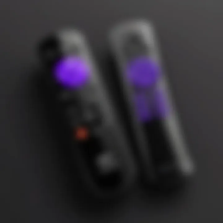 Amazon Roku Ultra LT remote control featuring all essential buttons
