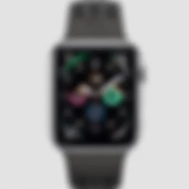 Close-up of Apple Watch Series SE features