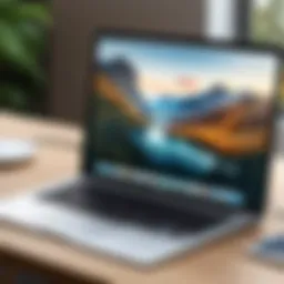 User navigating different web browsers on MacBook Air