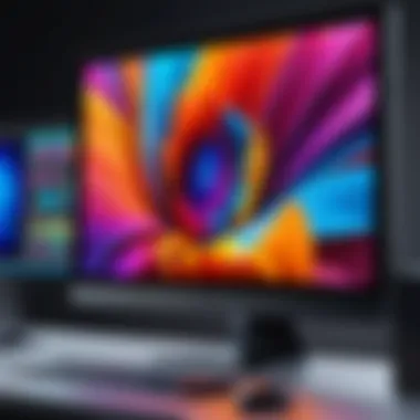 Vibrant color reproduction on an external monitor