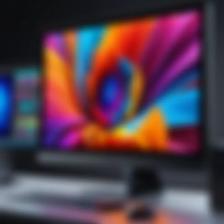 Vibrant color reproduction on an external monitor