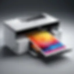 Modern all-in-one printer showcasing sleek design and advanced features