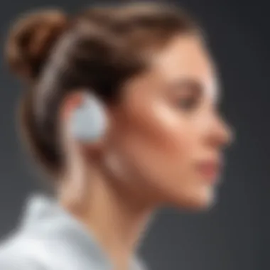 User Experience with Wireless Earbuds User enjoying wireless earbuds in a comfortable setting
