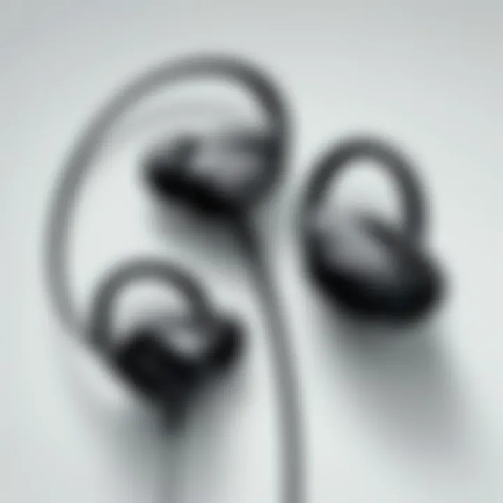 Close-up of Bose Sport Earbuds showcasing sound technology