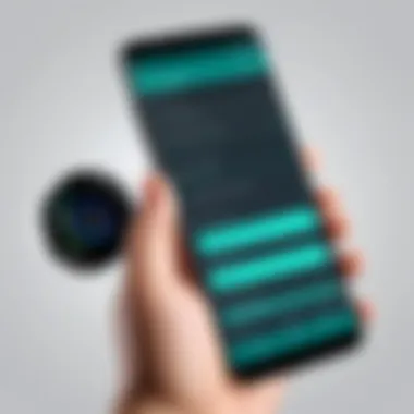 Efficient Call Recording Process Visual representation of call recording process on Android device