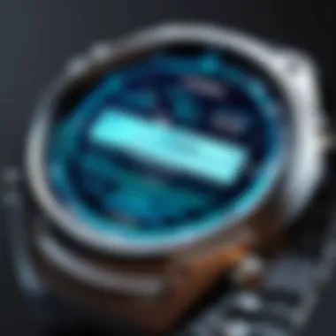 Sleek Design of Casio Android Watch Close-up view of the Casio Android watch showcasing its sleek design and features.