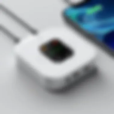 Device Compatibility of Charging Ports Close-up of charging ports with various device compatibility.