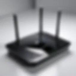 High-performance Wi-Fi router showcasing advanced features