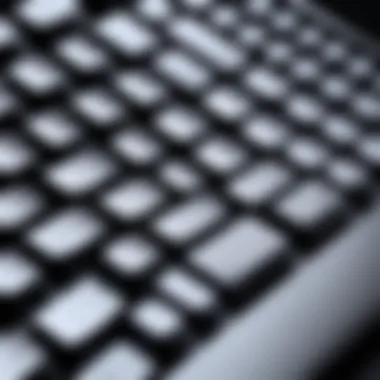 Ergonomic Layout in Compact Keyboards Diagram illustrating ergonomic keyboard layout
