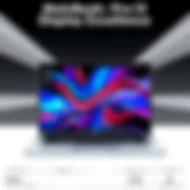 MacBook Pro 13 displaying vibrant display quality