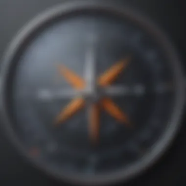 Compass for Best Cell Phone Plan Choice A compass guiding towards the best cell phone plan choice