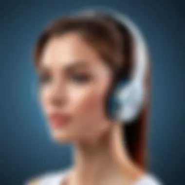 Innovative Design of Bluetooth Stereo Headsets Bluetooth headset showcasing sleek design and advanced features