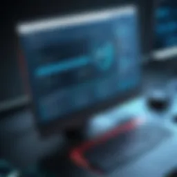 Illustration of Malware Bytes scanning interface showcasing real-time detection