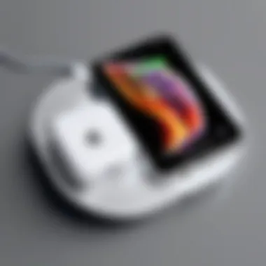 Sleek Apple Charging Pad Design Sleek design of an Apple charging pad showcasing modern aesthetics