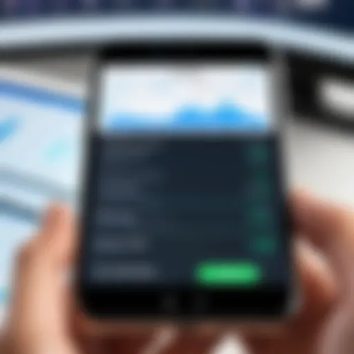 Modern phone monitoring software interface