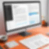User interface showcasing PDF editing tools