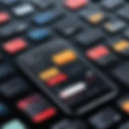Visual representation of spam text messages cluttering a smartphone