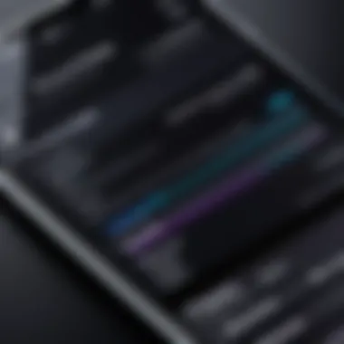 In-Depth Specifications Analysis Detailed close-up of iPhone specifications displayed on a screen