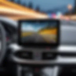 High-definition dashboard camera display showcasing clear footage