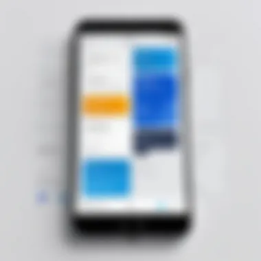 Tools for Locating Mobile Numbers A close-up of a smartphone displaying a search interface