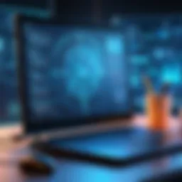 Visual representation of cybersecurity threats