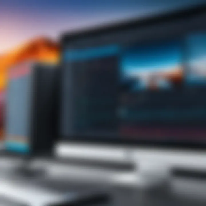 Interface of a popular screen recorder software