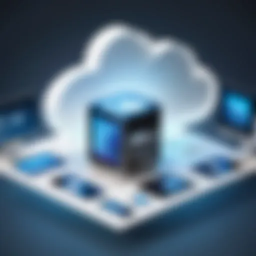 Cloud storage concept