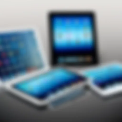 A detailed diagram showcasing the evolution of the iPad models over the years.