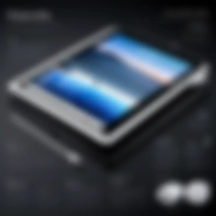 An infographic illustrating the technical specifications and features of the latest iPad.
