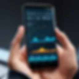 A smartphone displaying a wind app interface showcasing real-time wind data