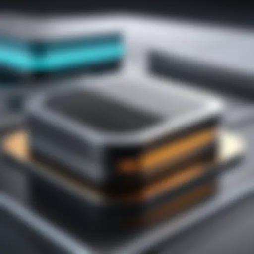 An advanced air quality sensor showcasing its sleek design.