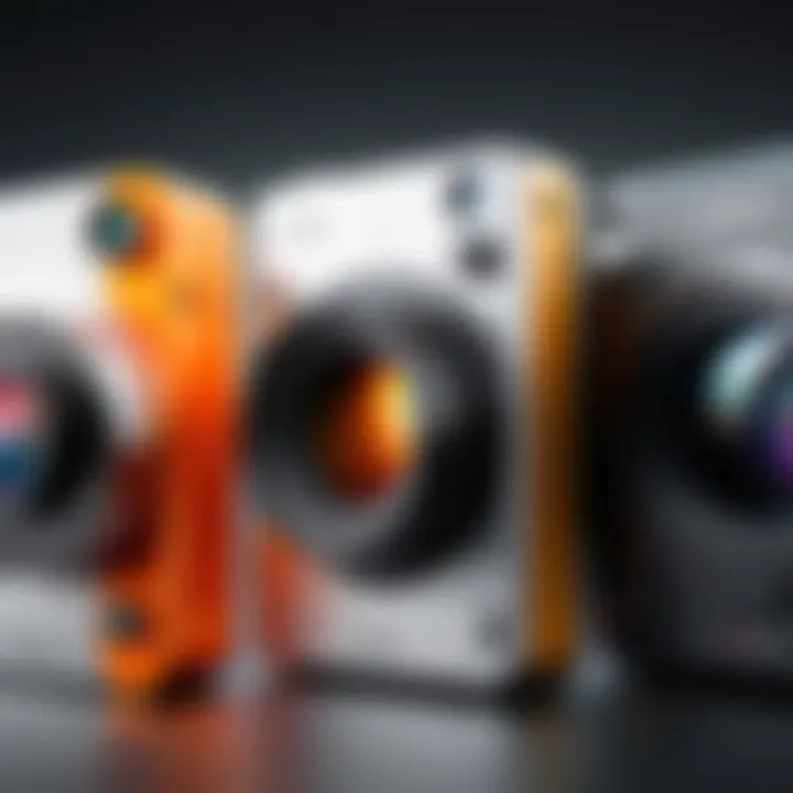 Comparative view of leading camera models