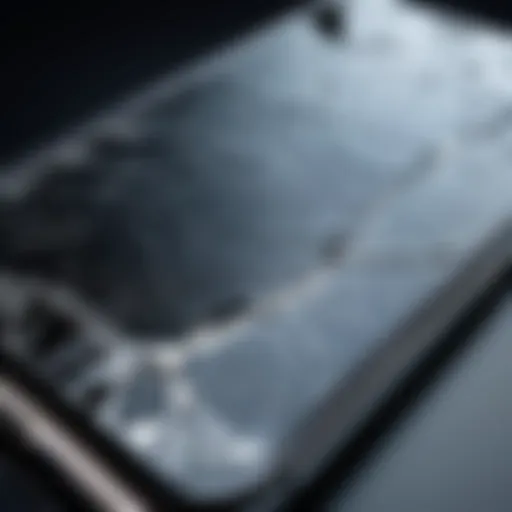 Cracked iPhone Screen