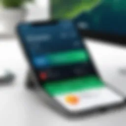 Illustration depicting Credit Karma app interface in a Canadian setting