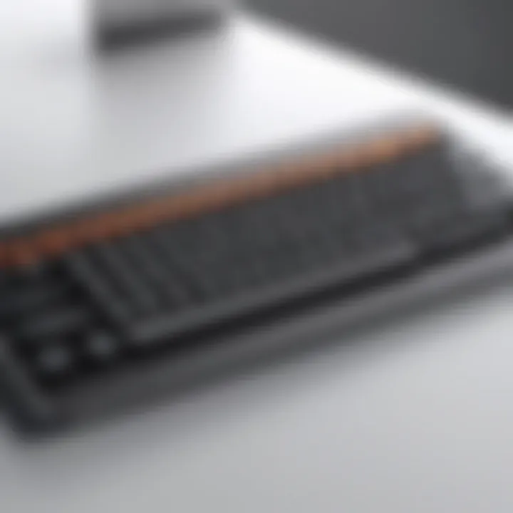 Stylish wireless keyboard with customizable keys