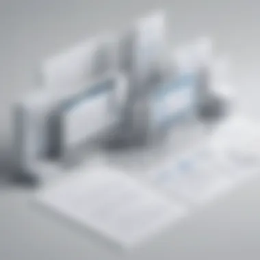 Conceptual Illustration of Document Organization Optimization Document organization optimization concept