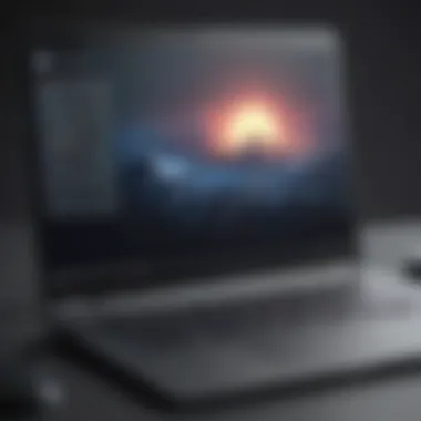 Laptop Screen with Free Game Downloads Gaming laptop displaying free game download options