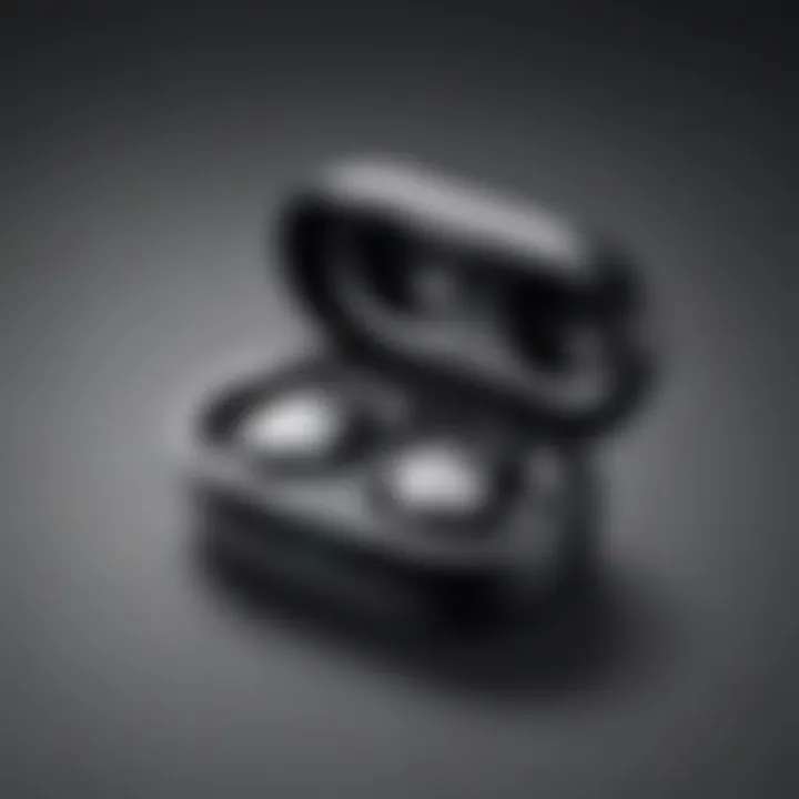 Battery life indicators for both earbud models.