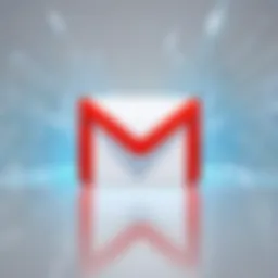 Visual representation of secure email transmission