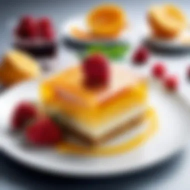 Artistry in Edible Form Visually stunning dessert created with a food printer