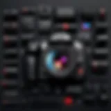 High-quality camera equipment for YouTube filming
