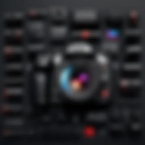 High-quality camera equipment for YouTube filming