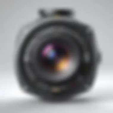 Detailed view of a wired outdoor camera's technical specifications