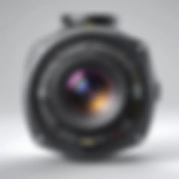 Detailed view of a wired outdoor camera's technical specifications