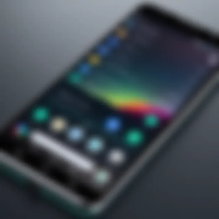 User interface of a popular Android device