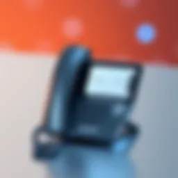 High-tech VoIP phone with touchscreen display