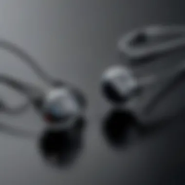 Premium wireless in-ear headphone design showcasing sleek aesthetics